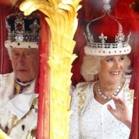 King Charles with wife